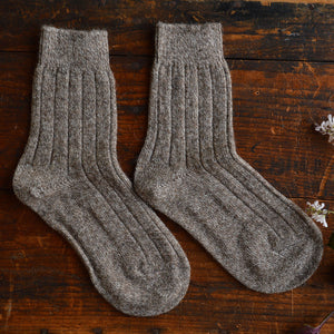 Medium Rib Wool/Alpaca/Hemp Socks (Adults)