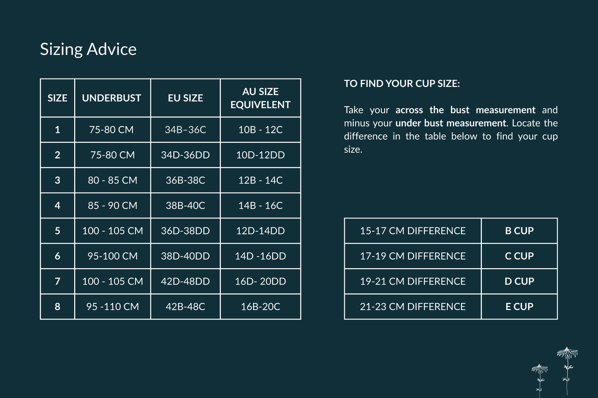 Lena Breastfeeding/Maternity Bra - Organic Cotton (34B-48DD)