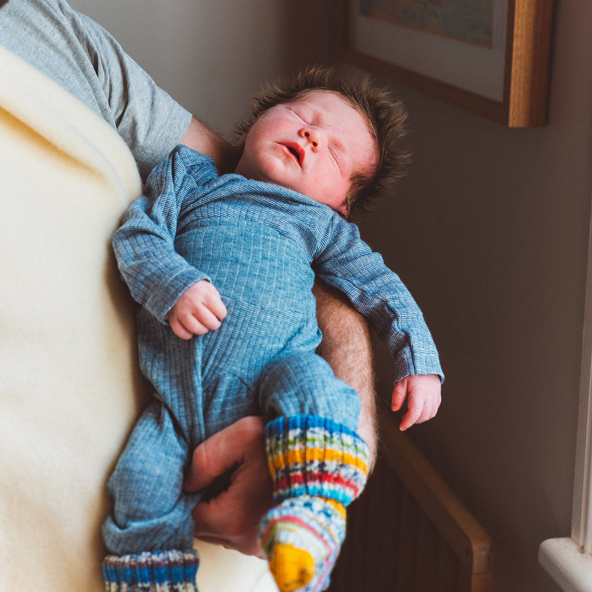 Baby Top Long Sleeve - Organic Cotton/Merino/Silk (0-3y)