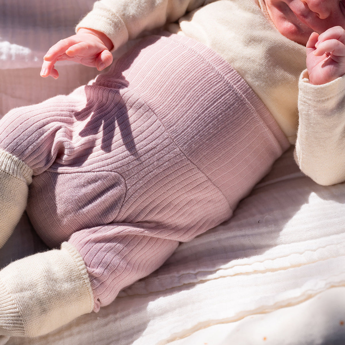 Baby Pants - Organic Cotton/Merino/Silk (0-3y)
