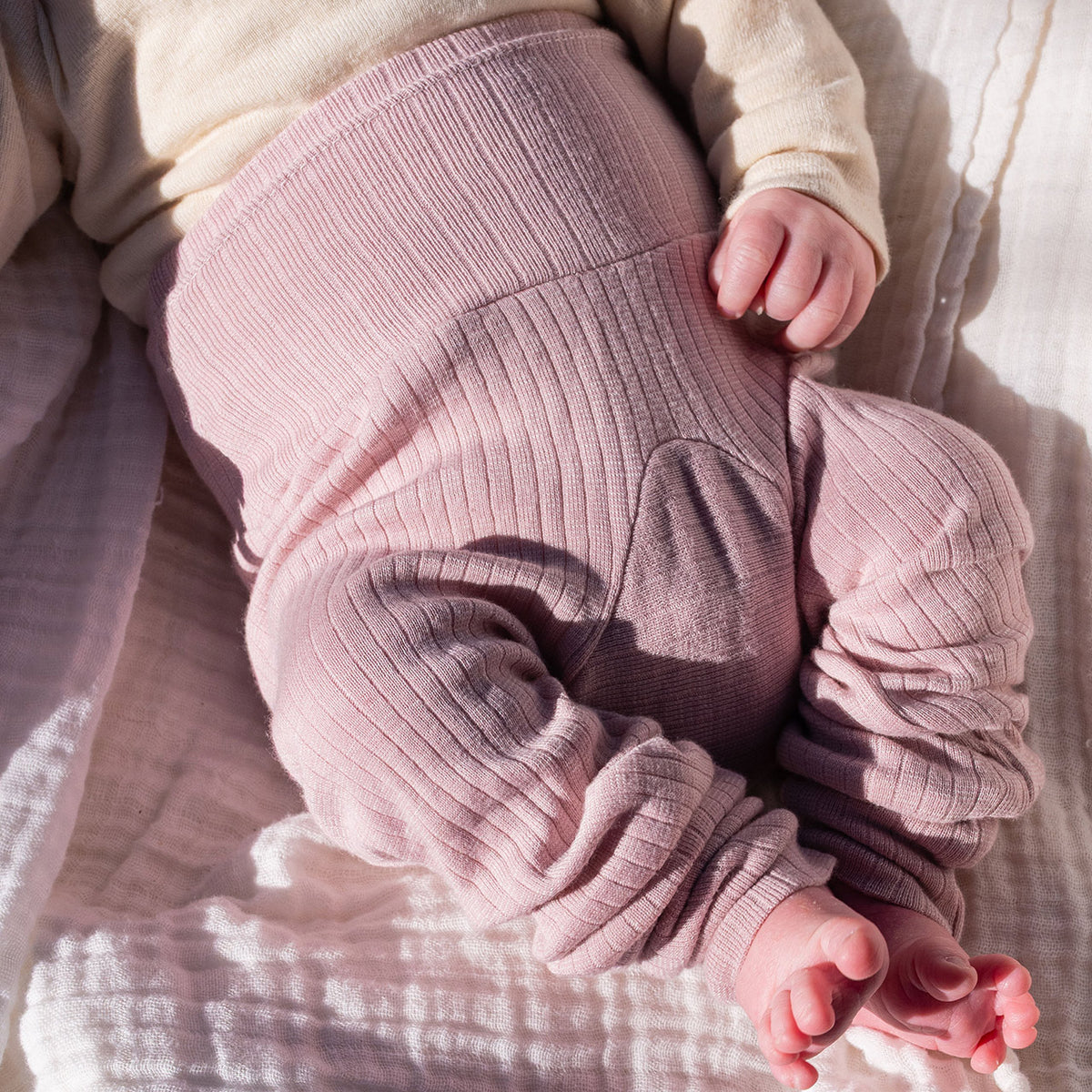 Baby Pants - Organic Cotton/Merino/Silk (0-3y)