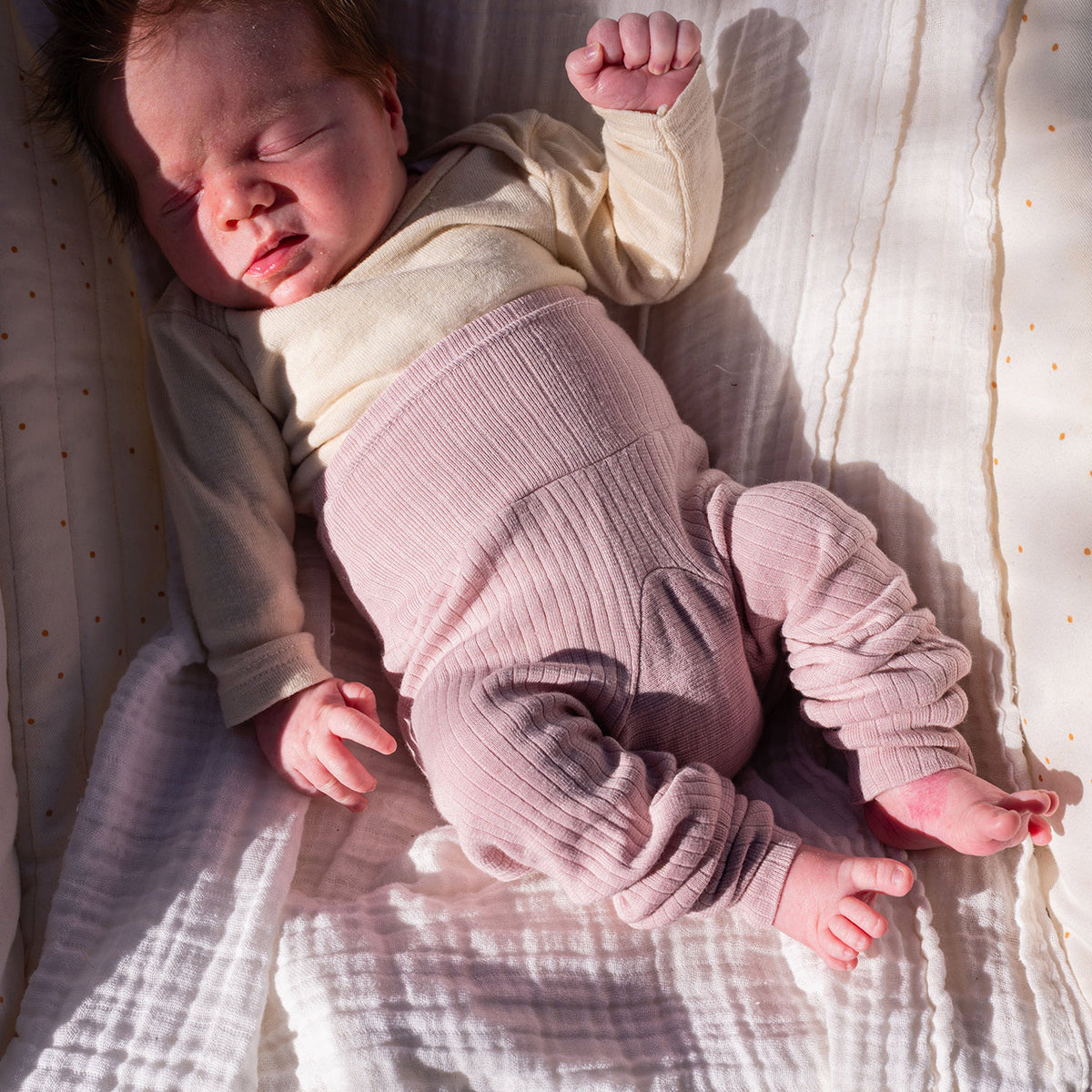 Baby Pants - Organic Cotton/Merino/Silk (0-3y)