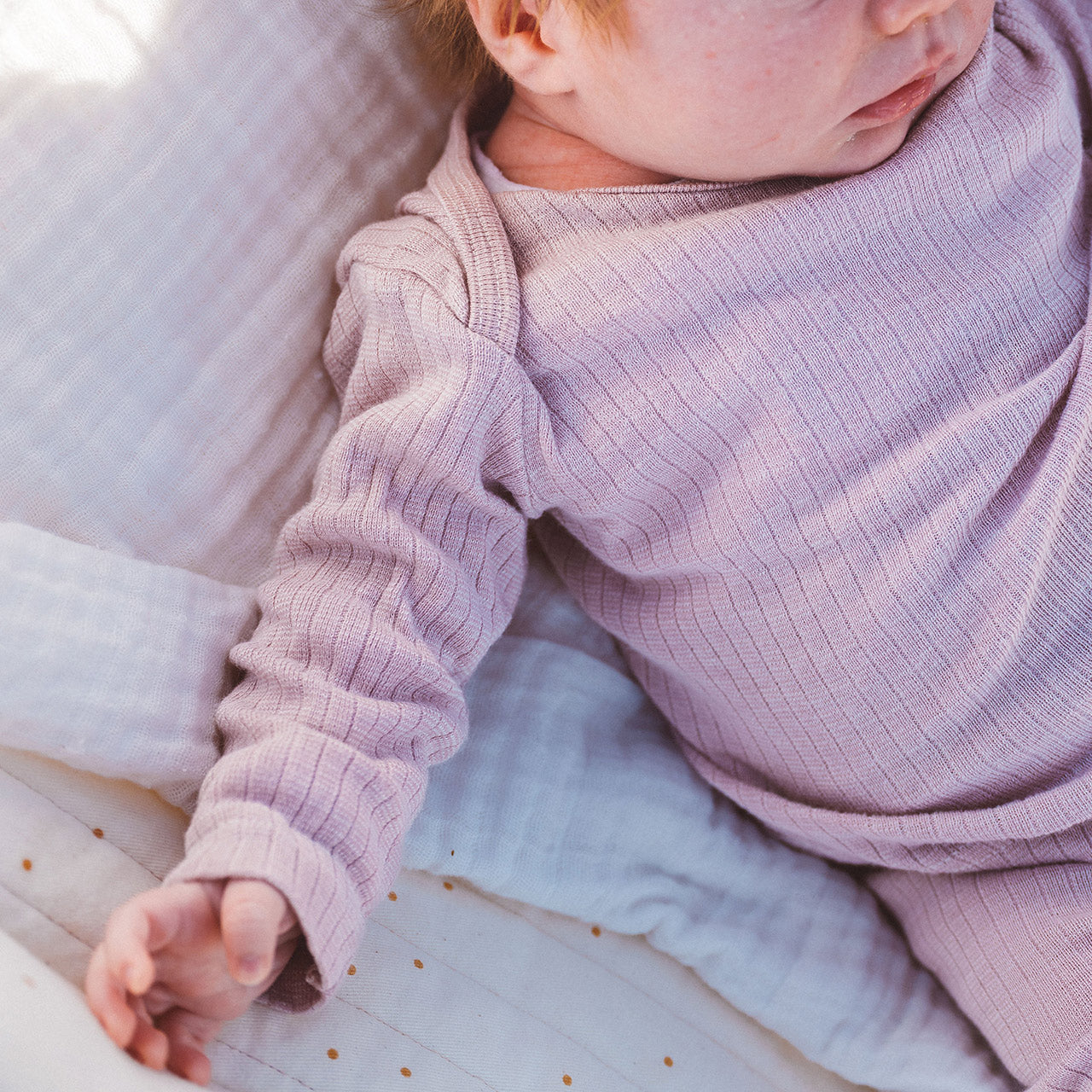 Baby Top Long Sleeve - Organic Cotton/Merino/Silk (0-3y)