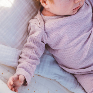 Baby Top Long Sleeve - Organic Cotton/Merino/Silk (0-3y)