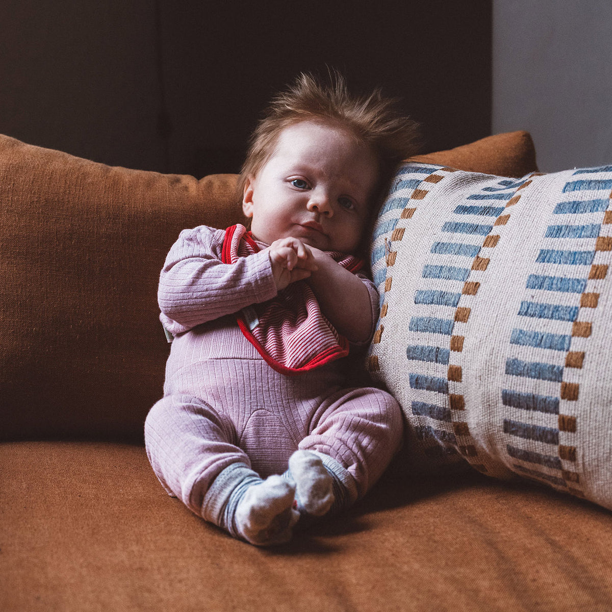 Baby Top Long Sleeve - Organic Cotton/Merino/Silk (0-3y)