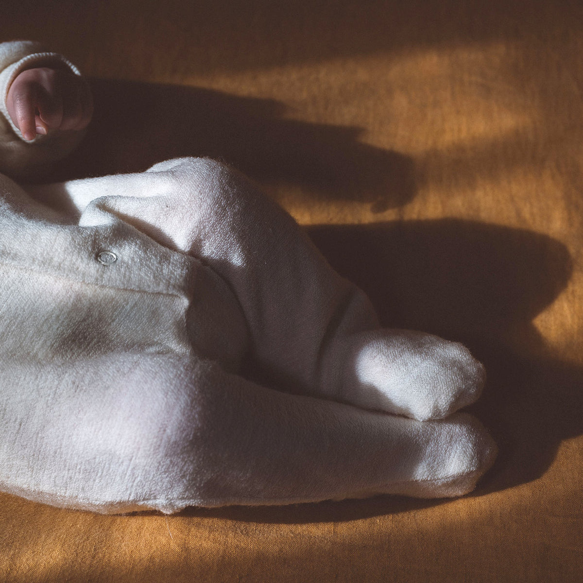 Onesie Sleepsuit in 100% Organic Merino Terry - Natural (0-6y)