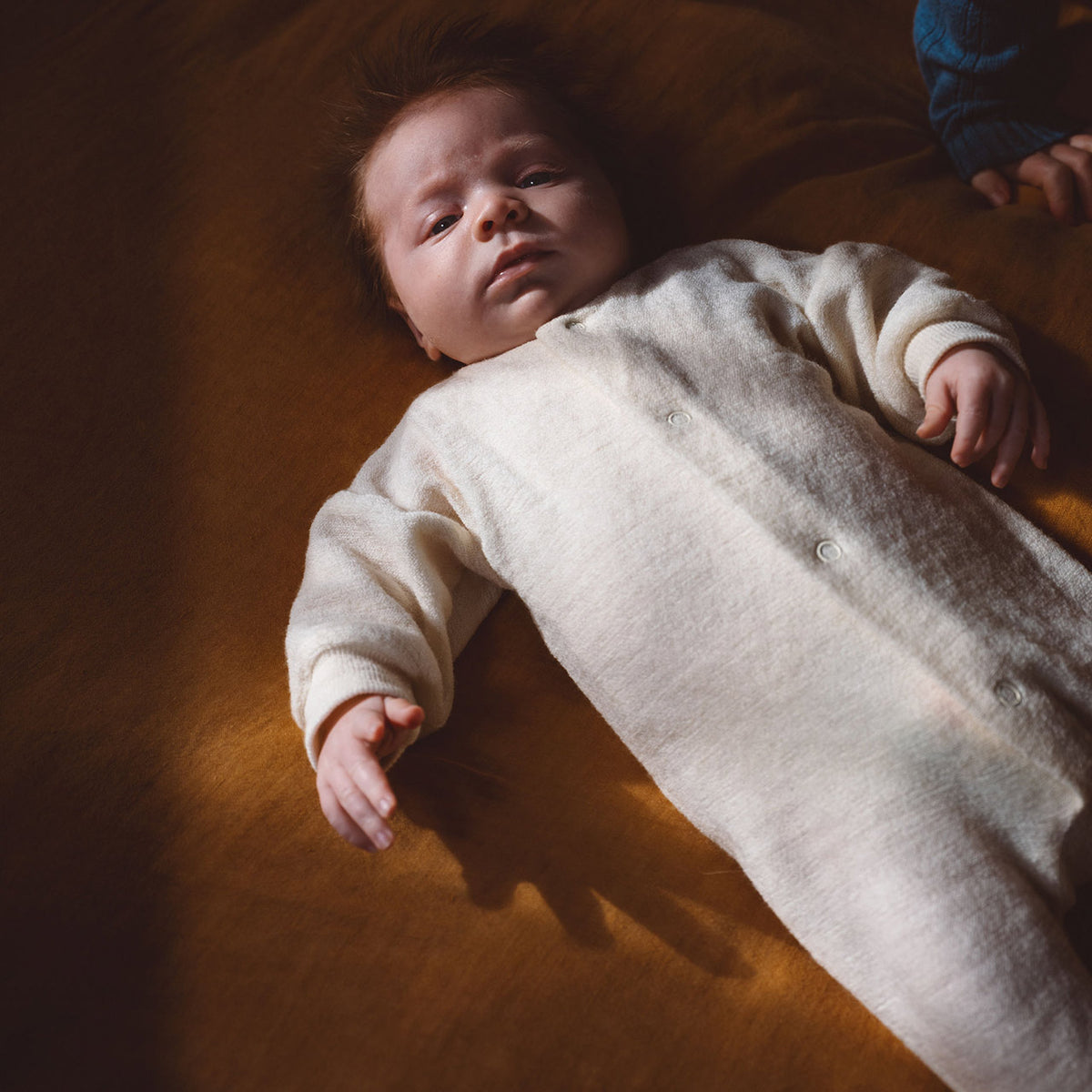 Onesie Sleepsuit in 100% Organic Merino Terry - Natural (0-6y)
