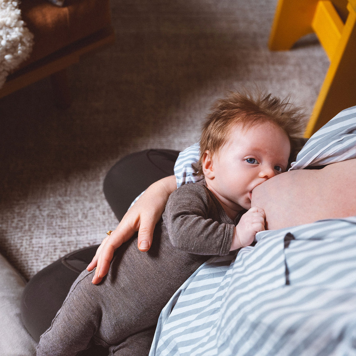 Baby Footless Sleep Suit Onesie - Organic Wool/Silk - Walnut (0-24m)