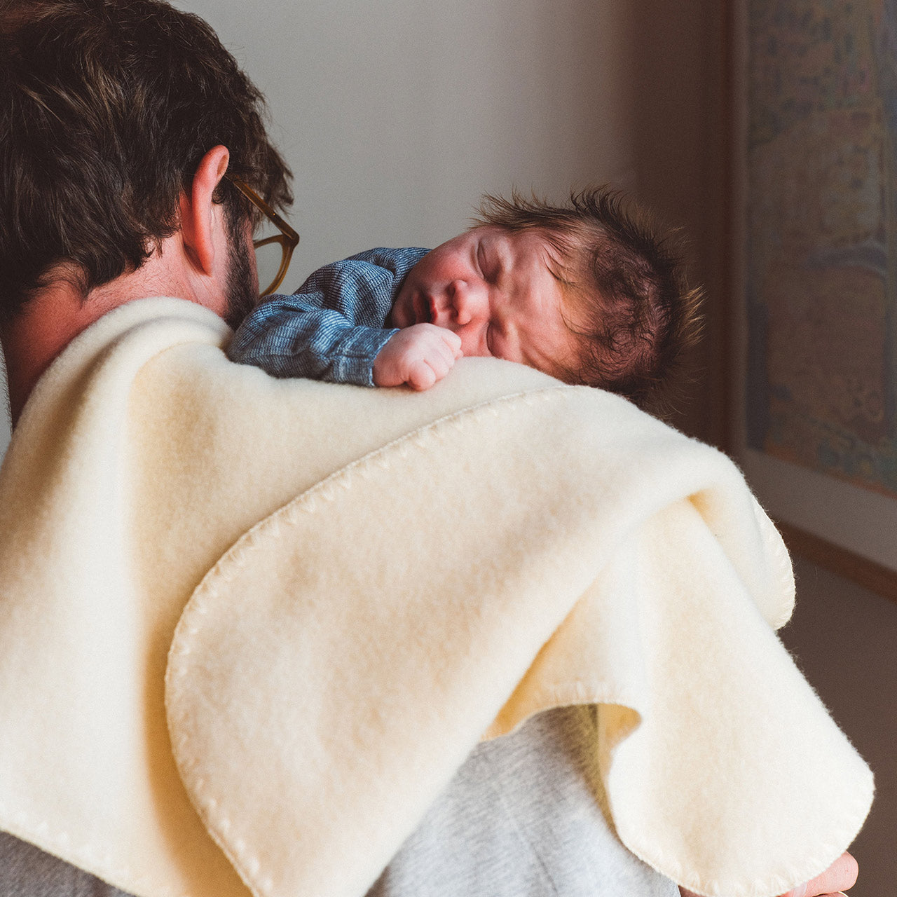 Baby Blanket in Organic Merino Wool Fleece (65x100cm)