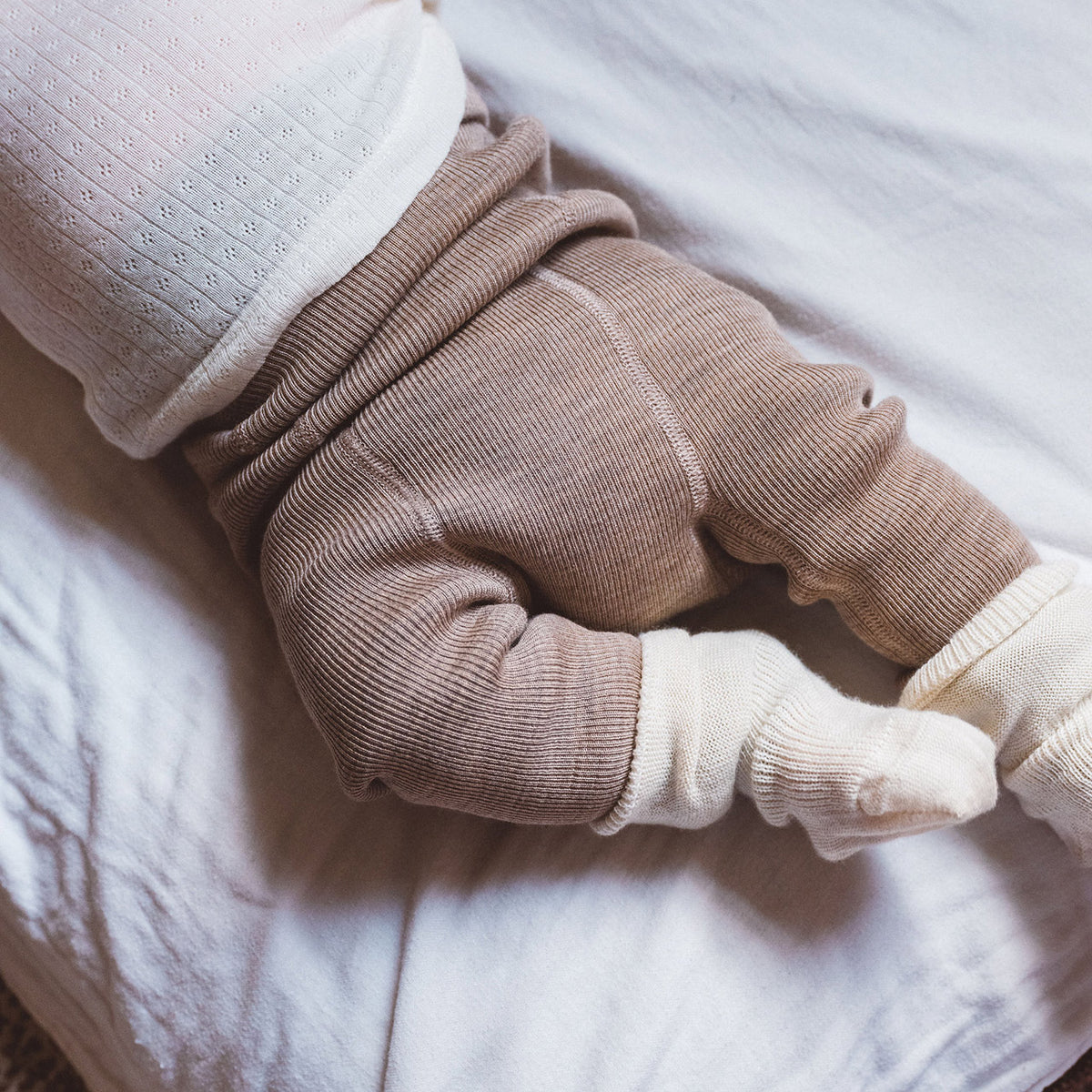 Organic Wool Nappy Cover - Longies (0-3y)