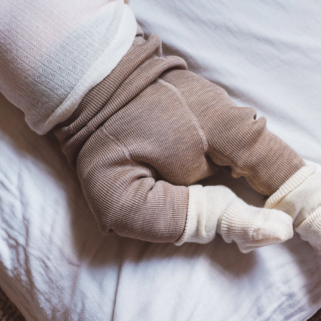 Organic Wool Nappy Cover - Longies (0-3y)