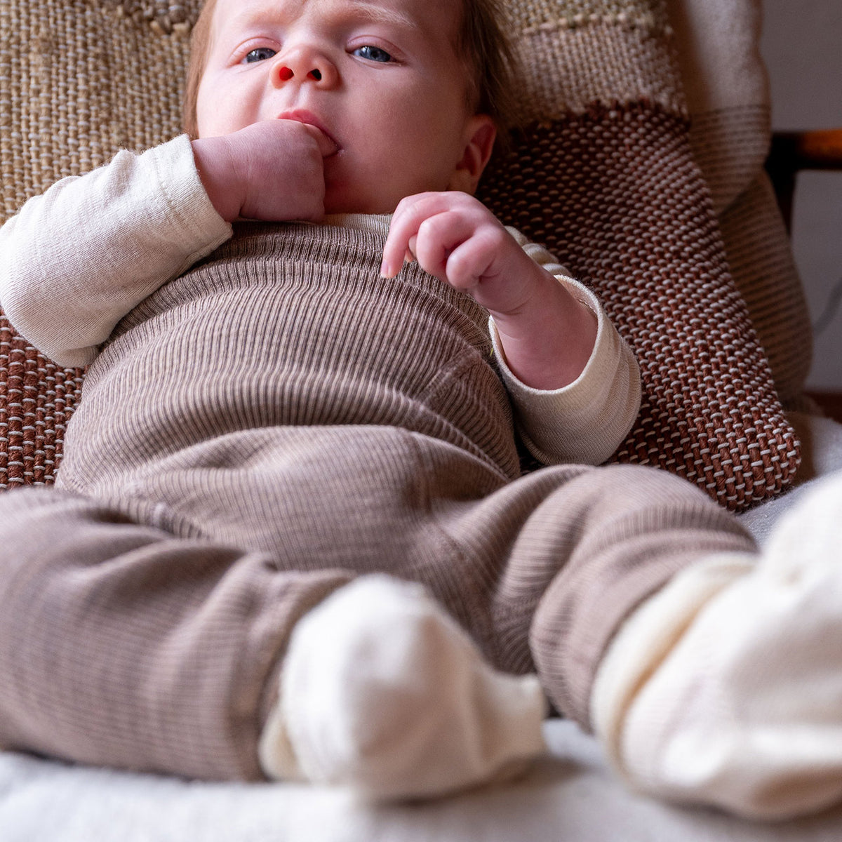 Organic Wool Nappy Cover - Longies (0-3y)