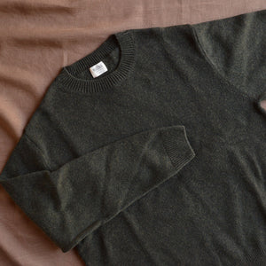 Mens Classic Crew Neck Sweater - Organic Wool/Cotton (S, M, L)