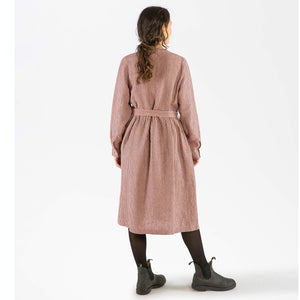 Belted Dress - 100% Linen - Heather Check (Women's S-L)