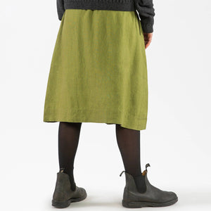 Midi Skirt - 100% Linen - Cardamom (Women's S-L)