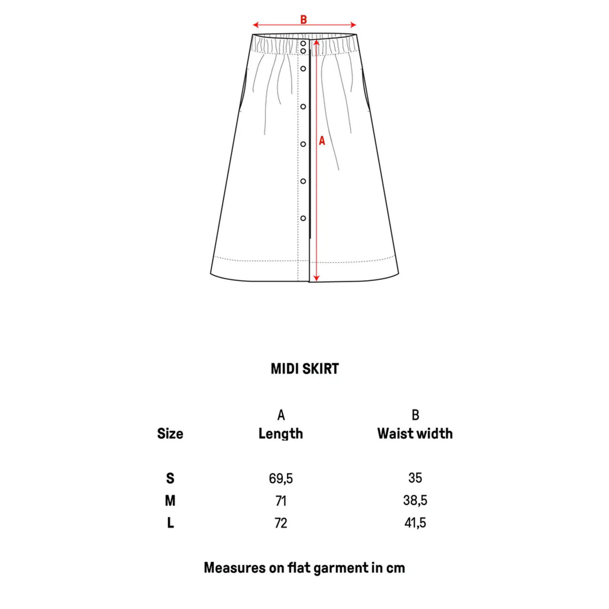 Midi Skirt - 100% Linen - Cardamom (Women's S-L)