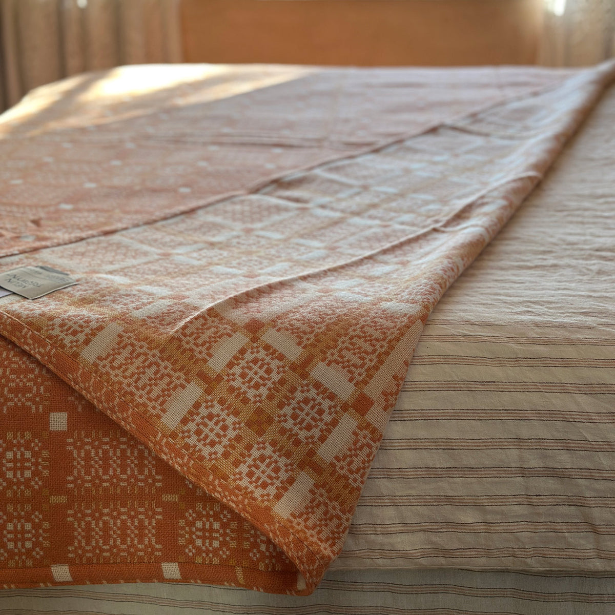 Welsh Knot Garden Throw - 100% Lambswool - Cwrel (120x200cm)