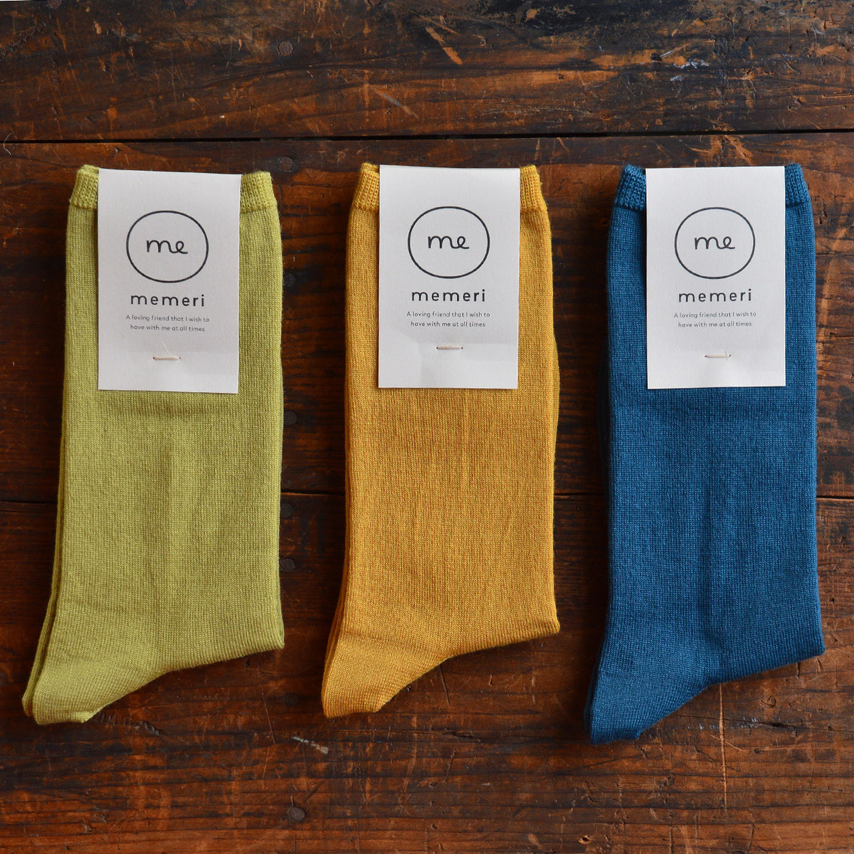 Memeri Fine Socks - Merino Wool - Pistachio *Last One!