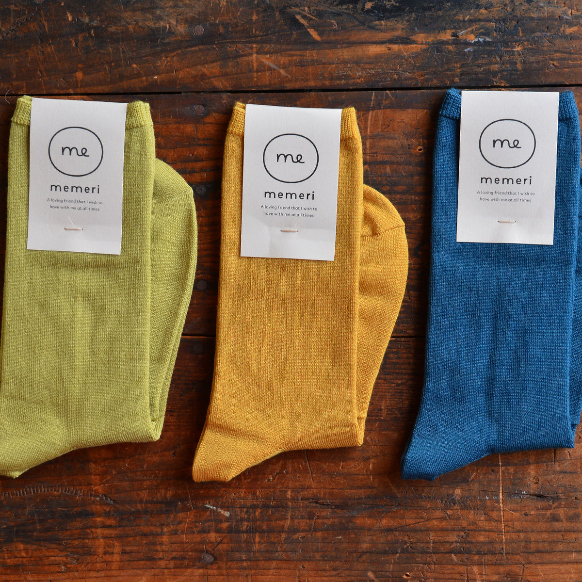 Memeri Fine Socks - Merino Wool - Pistachio *Last One!