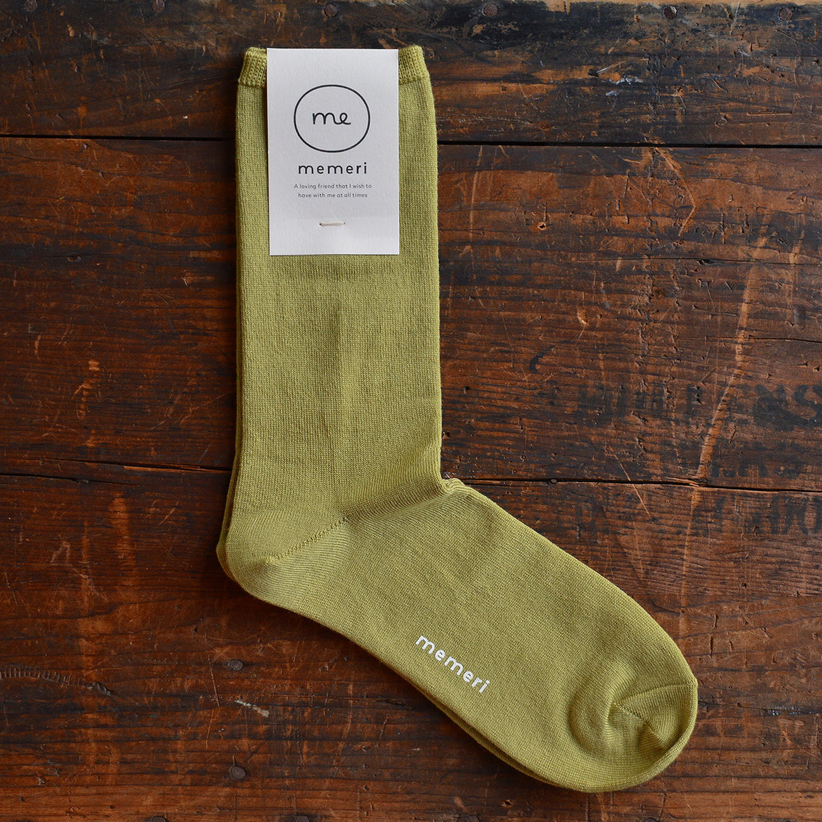 Memeri Fine Socks - Merino Wool - Pistachio *Last One!