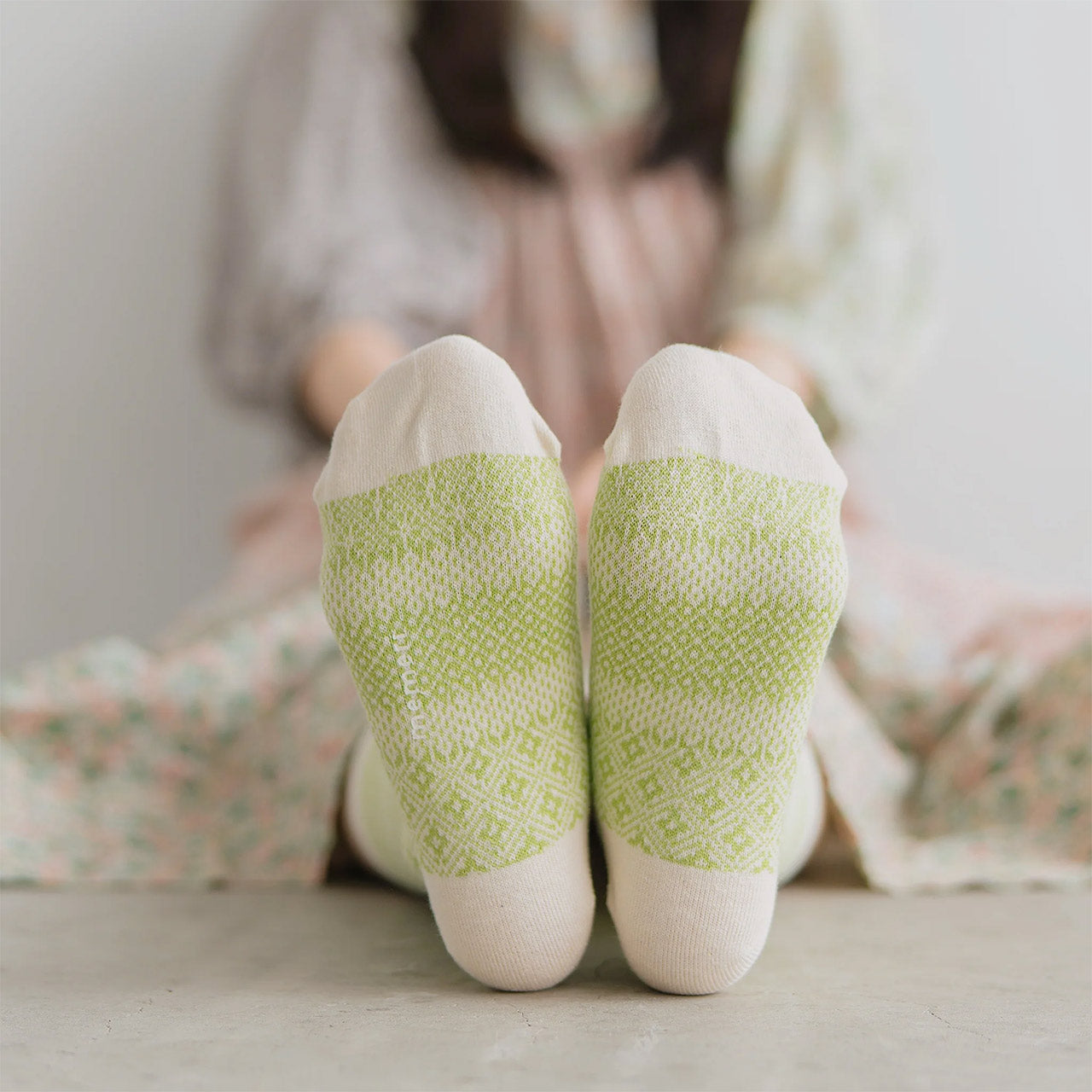 Memeri Cotton/Linen Jacquard Socks (Adults)