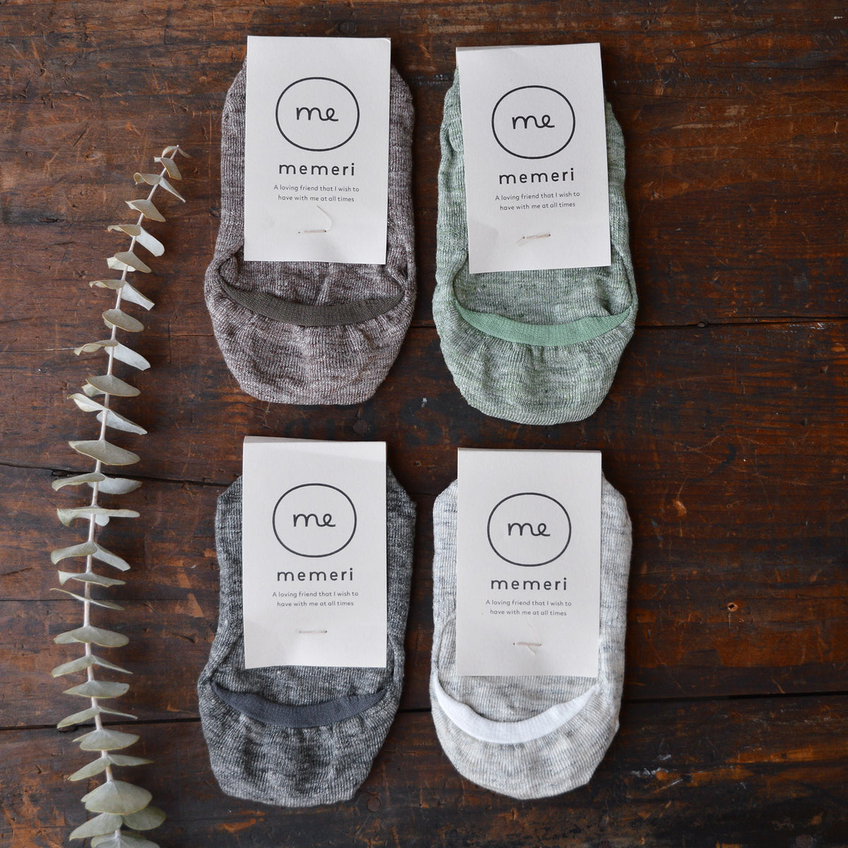 Memeri No Show Liner Socks - Linen (Adults)