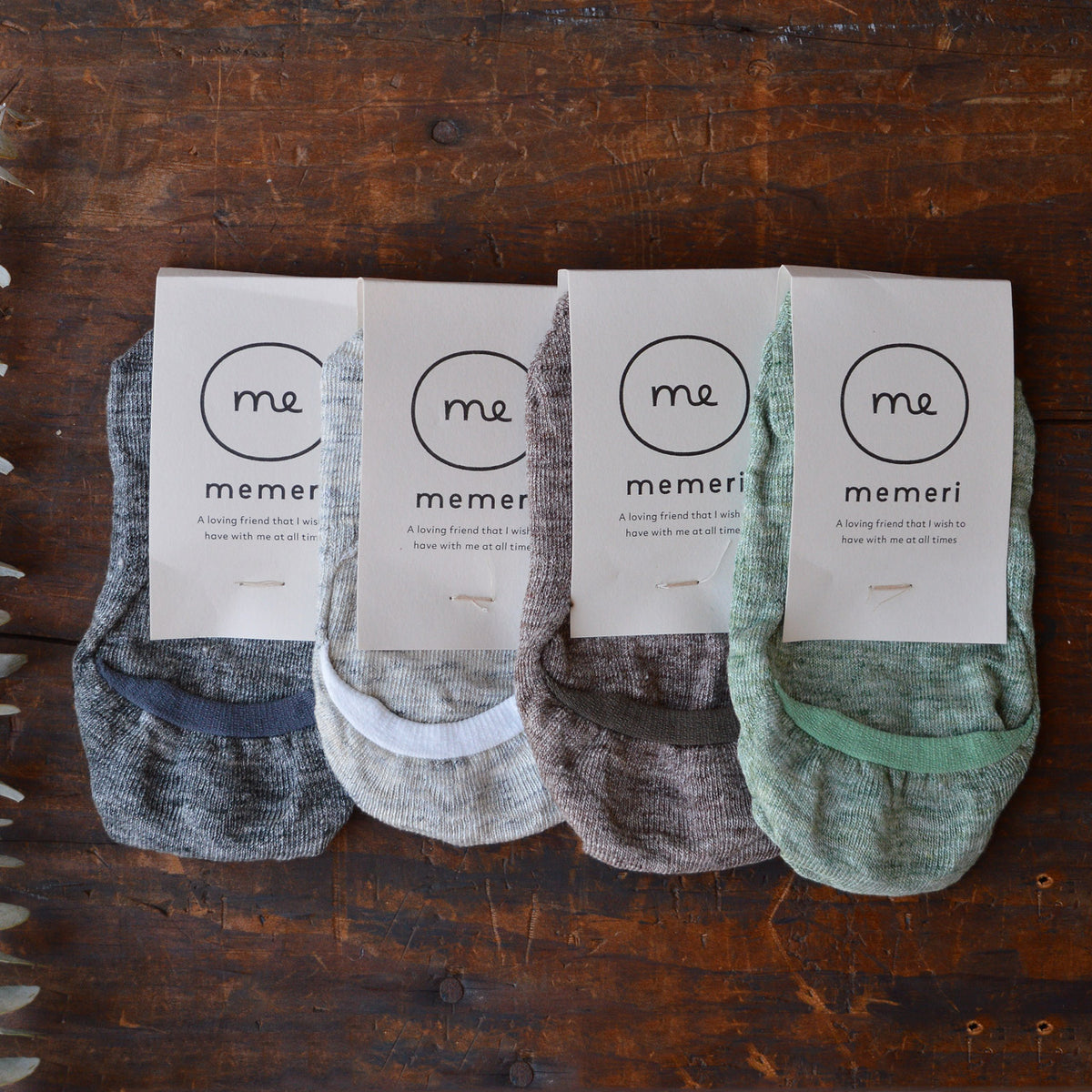 Memeri No Show Liner Socks - Linen (Adults)