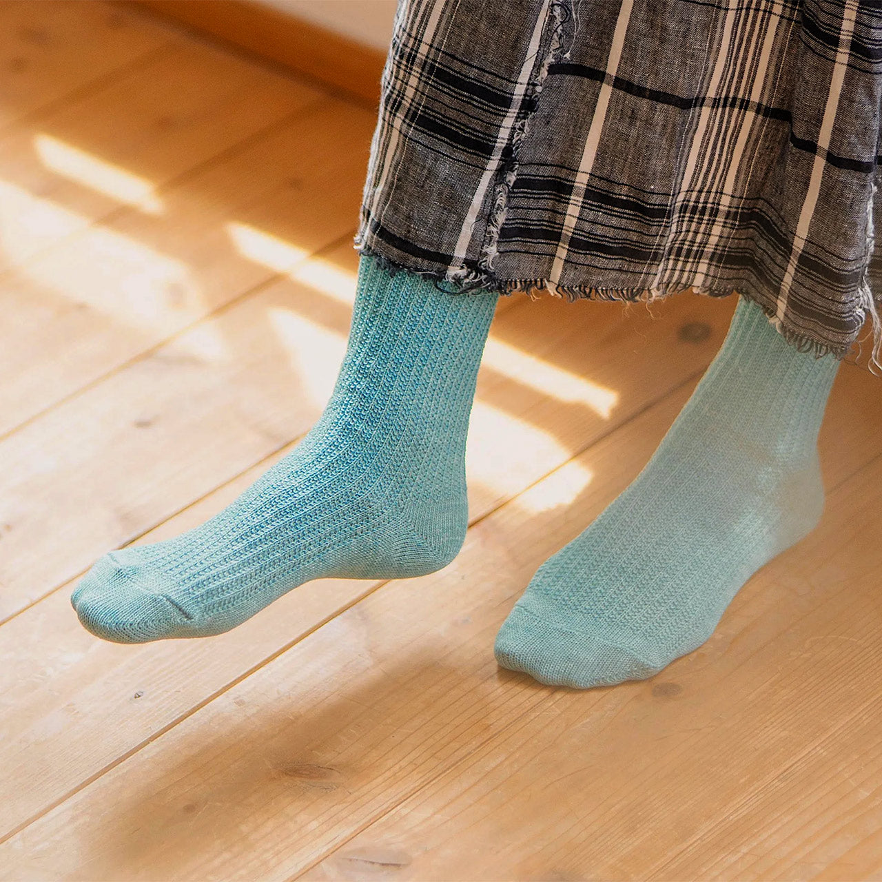 Memeri Ribbed Socks - Linen (Adults)