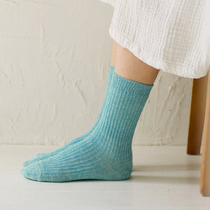 Memeri Ribbed Socks - Linen (Adults)