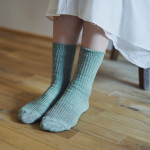 Memeri Ribbed Socks - Linen (Adults) *Returning Spring
