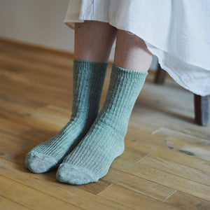 Memeri Ribbed Socks - Linen (Adults)