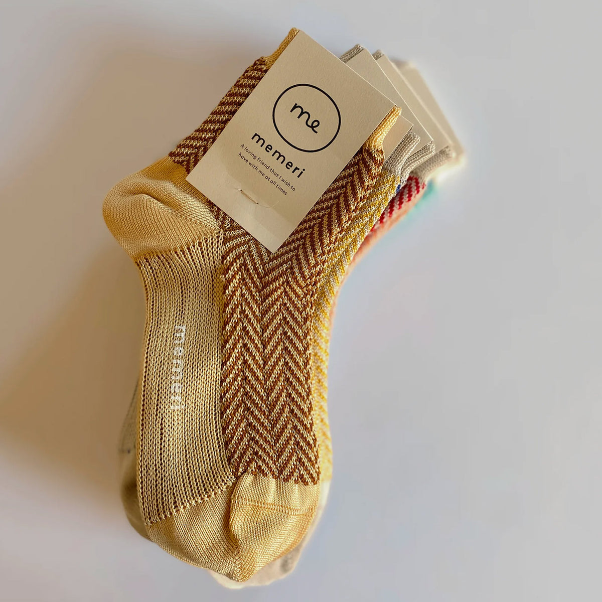 Memeri Herringbone Socks - Giza Cotton (Adults)
