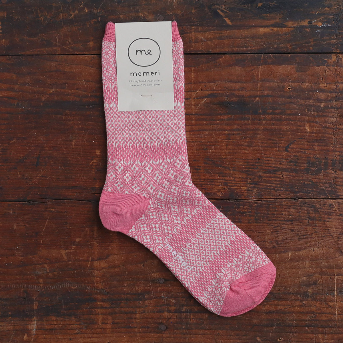 Memeri Cotton/Linen Jacquard Socks (Adults)