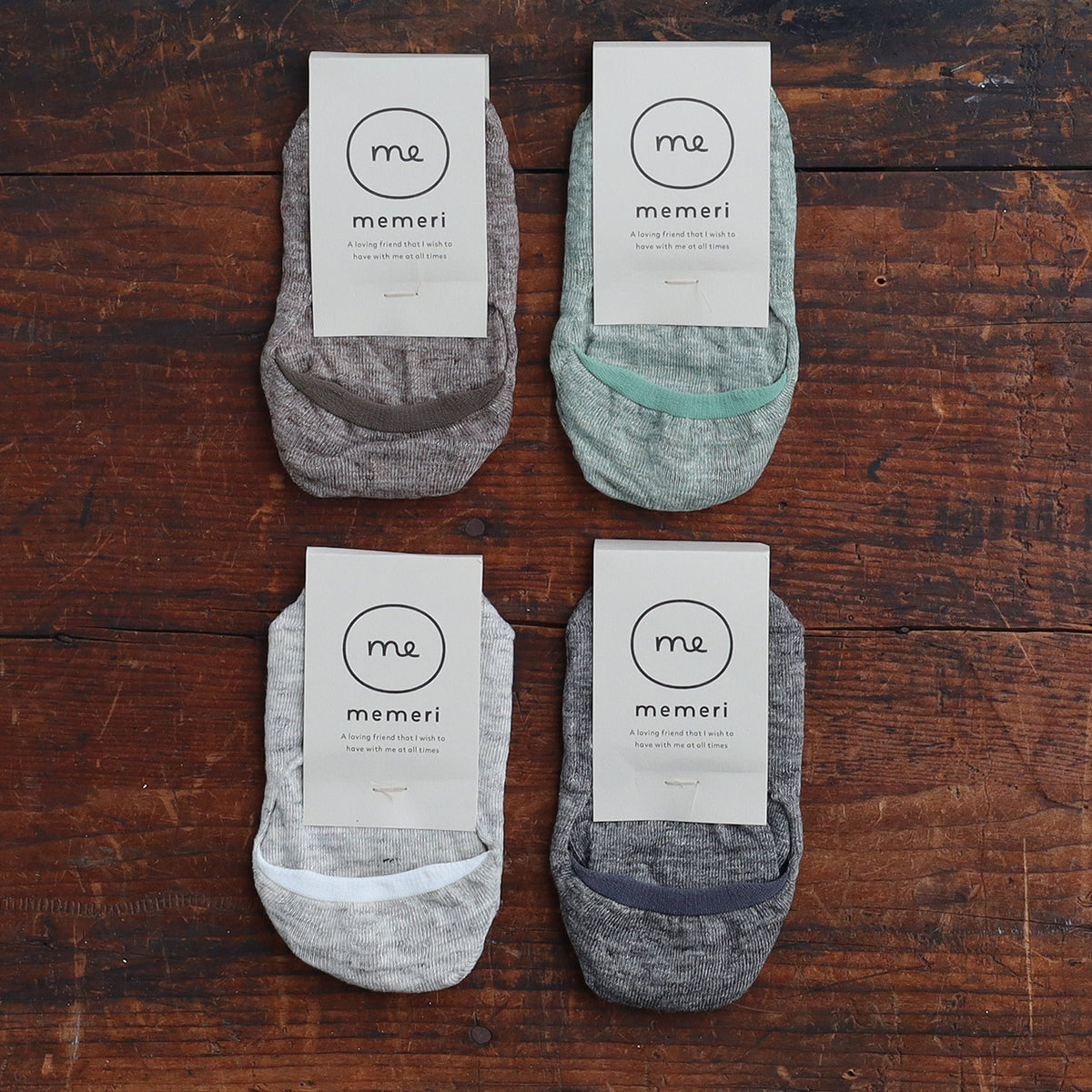 Memeri No Show Liner Socks - Linen (Adults)