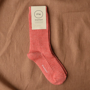Memeri Ribbed Socks - Linen (Adults)