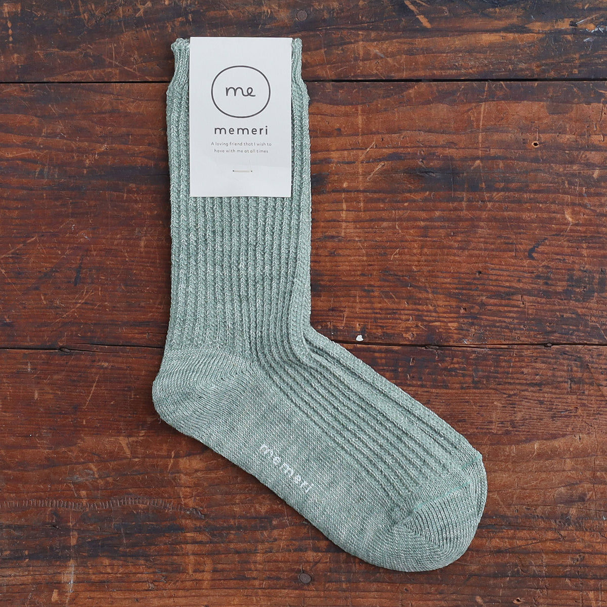 Memeri Ribbed Socks - Linen (Adults)