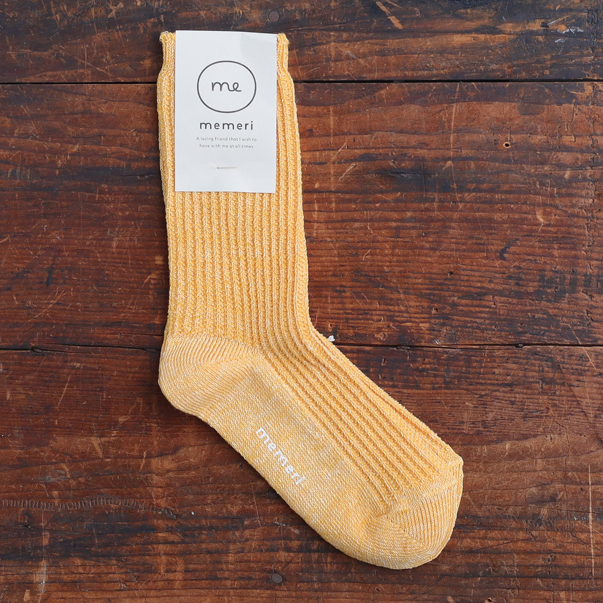 Memeri Ribbed Socks - Linen (Adults)