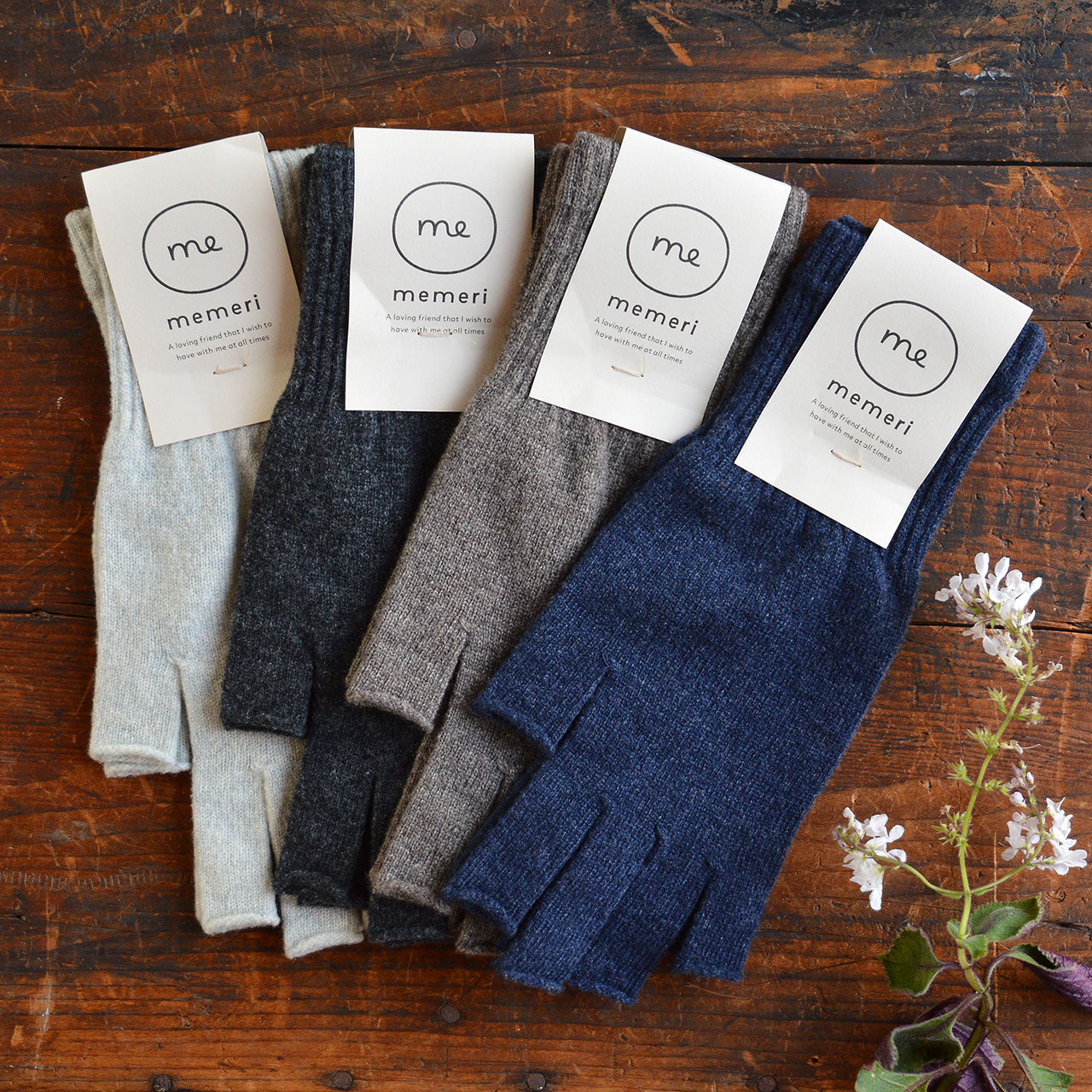 Memeri Fingertip-less Gloves - 100% Merino