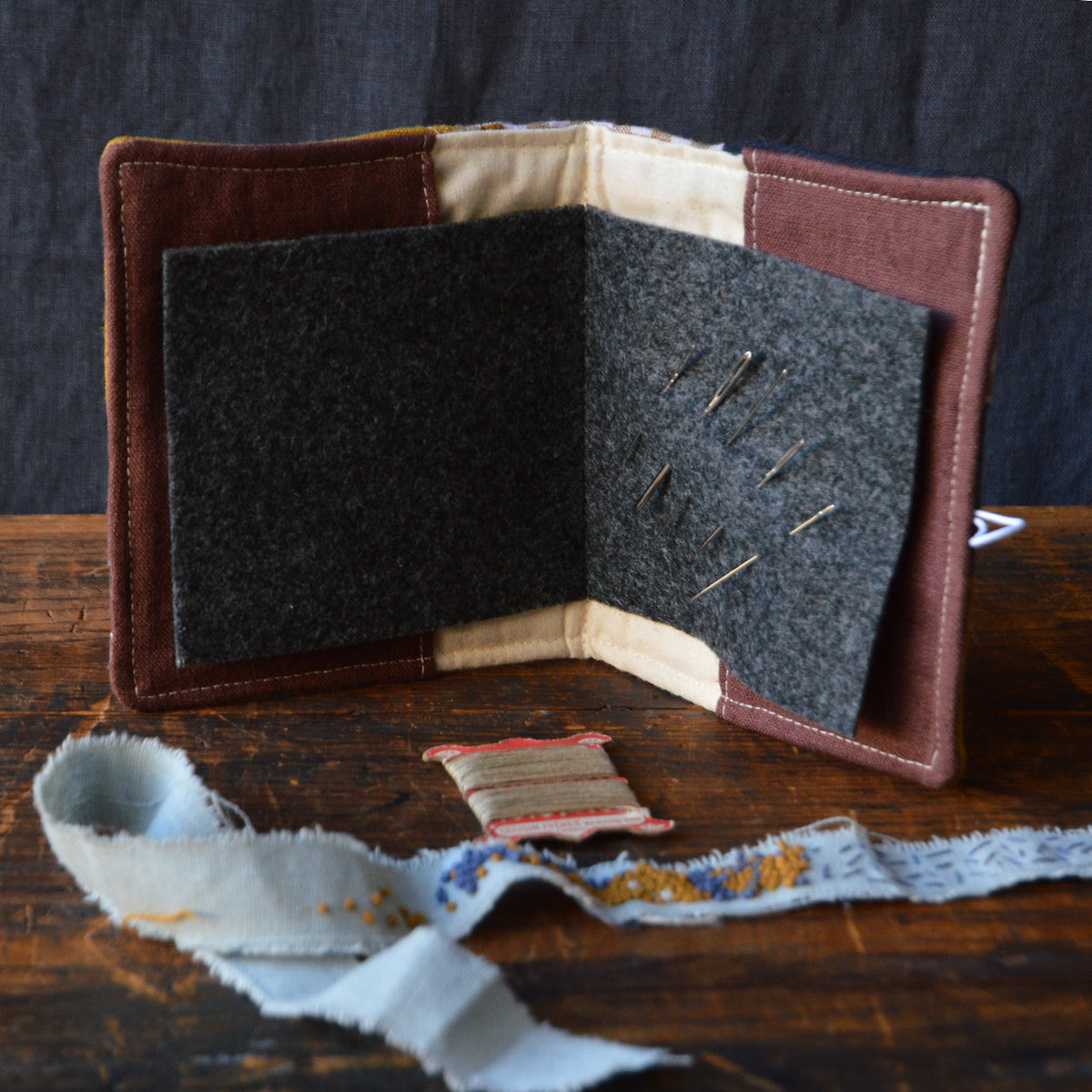 Patchwork Linen Needle Books