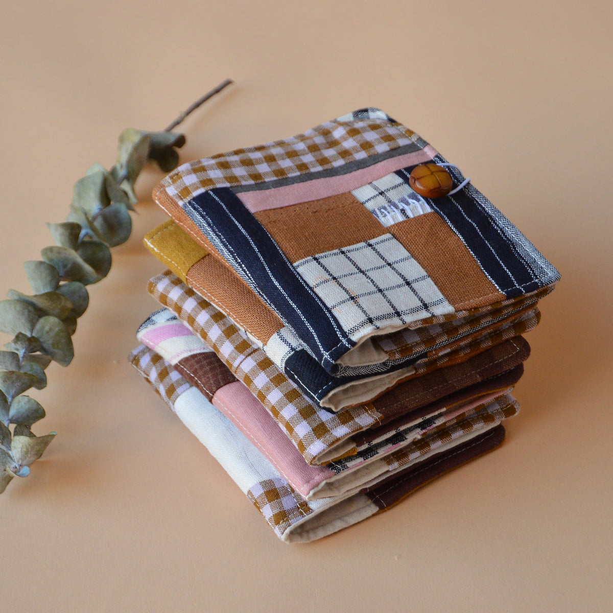 Patchwork Linen Needle Books