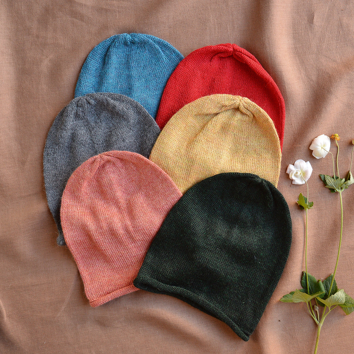 Adults Jersey Beanie - 100% Alpaca