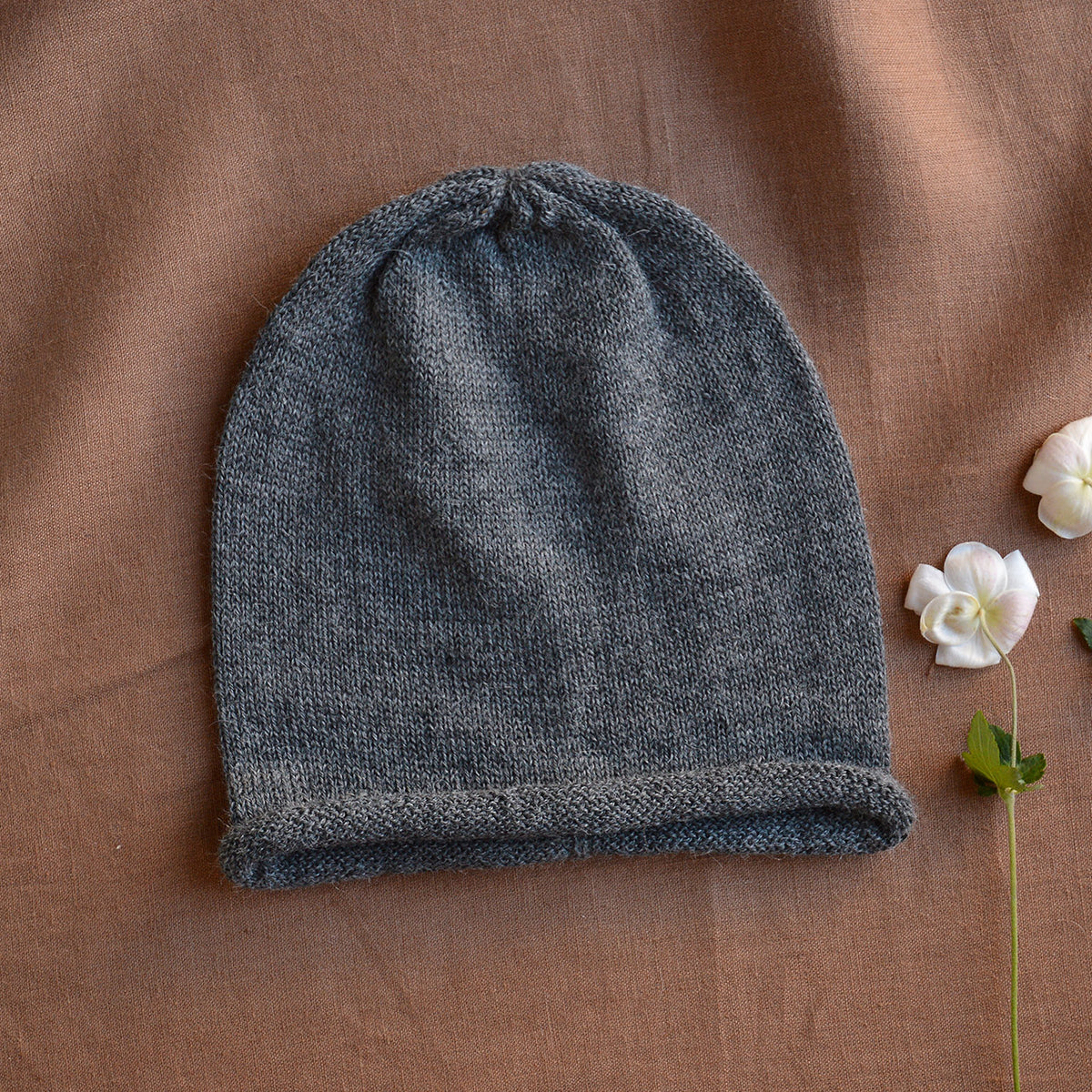 Adults Jersey Beanie - 100% Alpaca