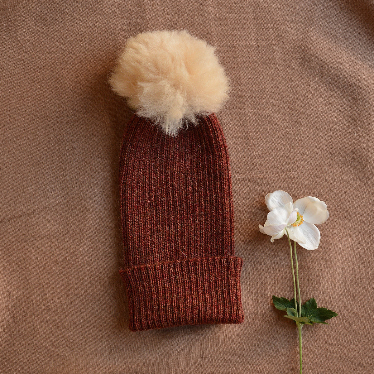 Pom-Pom Beanie - Baby Alpaca (Child-Adult)