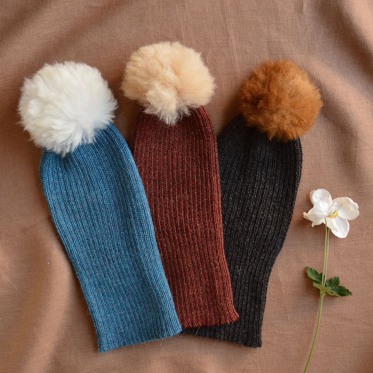Pom-Pom Beanie - Baby Alpaca (Child-Adult)
