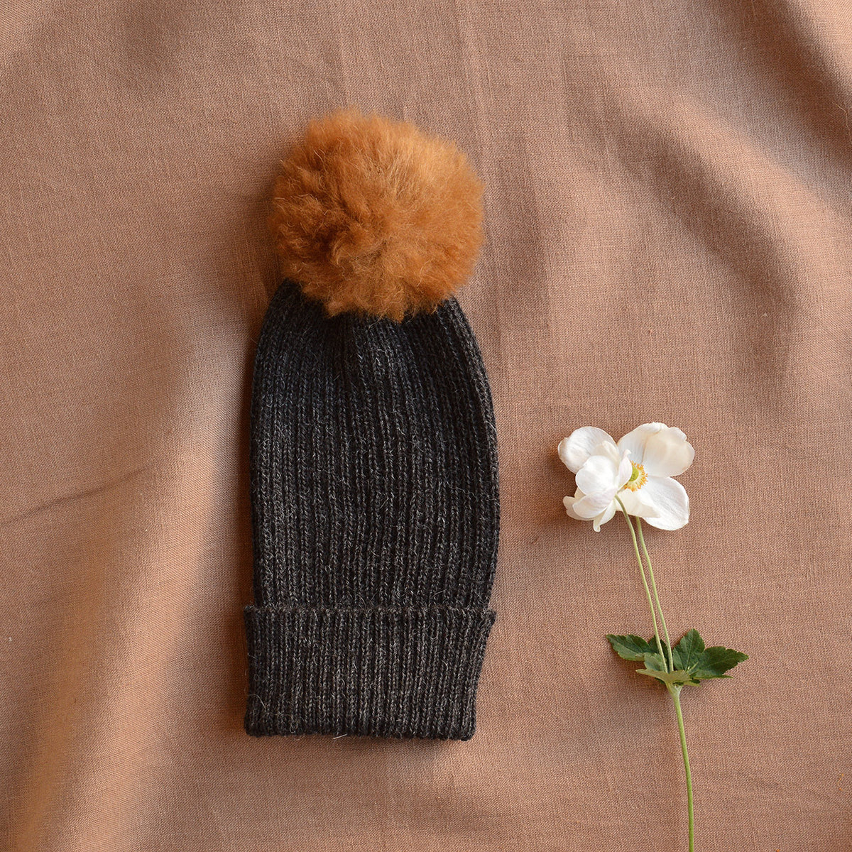 Pom-Pom Beanie - Baby Alpaca (Child-Adult)