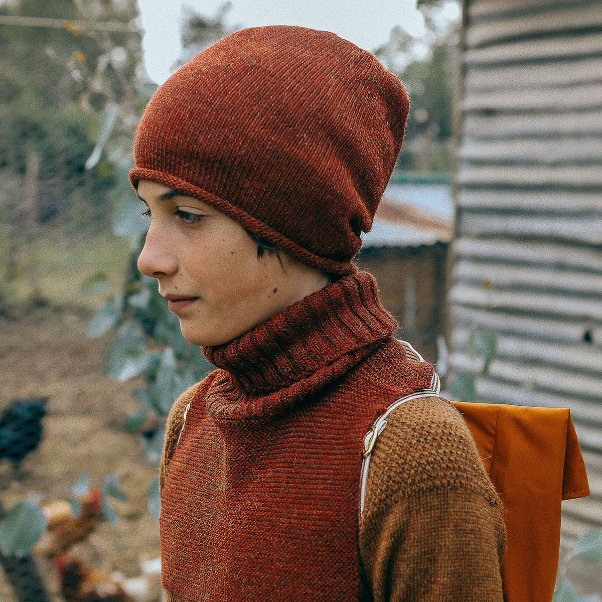 Adults Jersey Beanie - 100% Alpaca