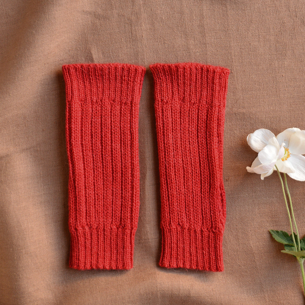 Fingerless Mits - Alpaca Rib (Adults)