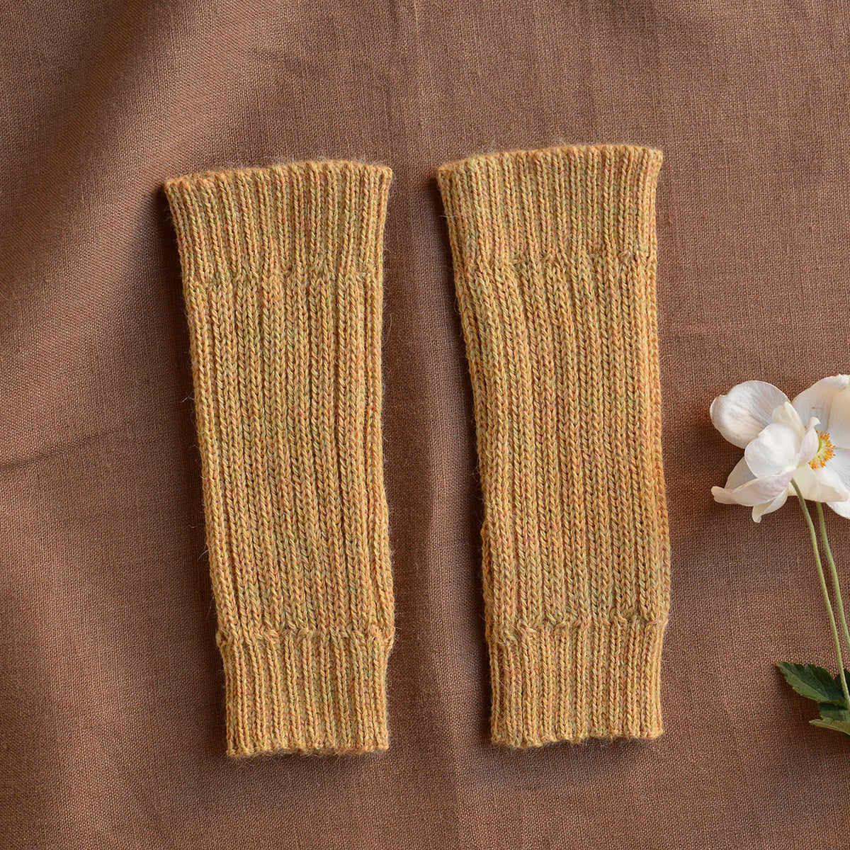 Fingerless Mits - Alpaca Rib (Adults)