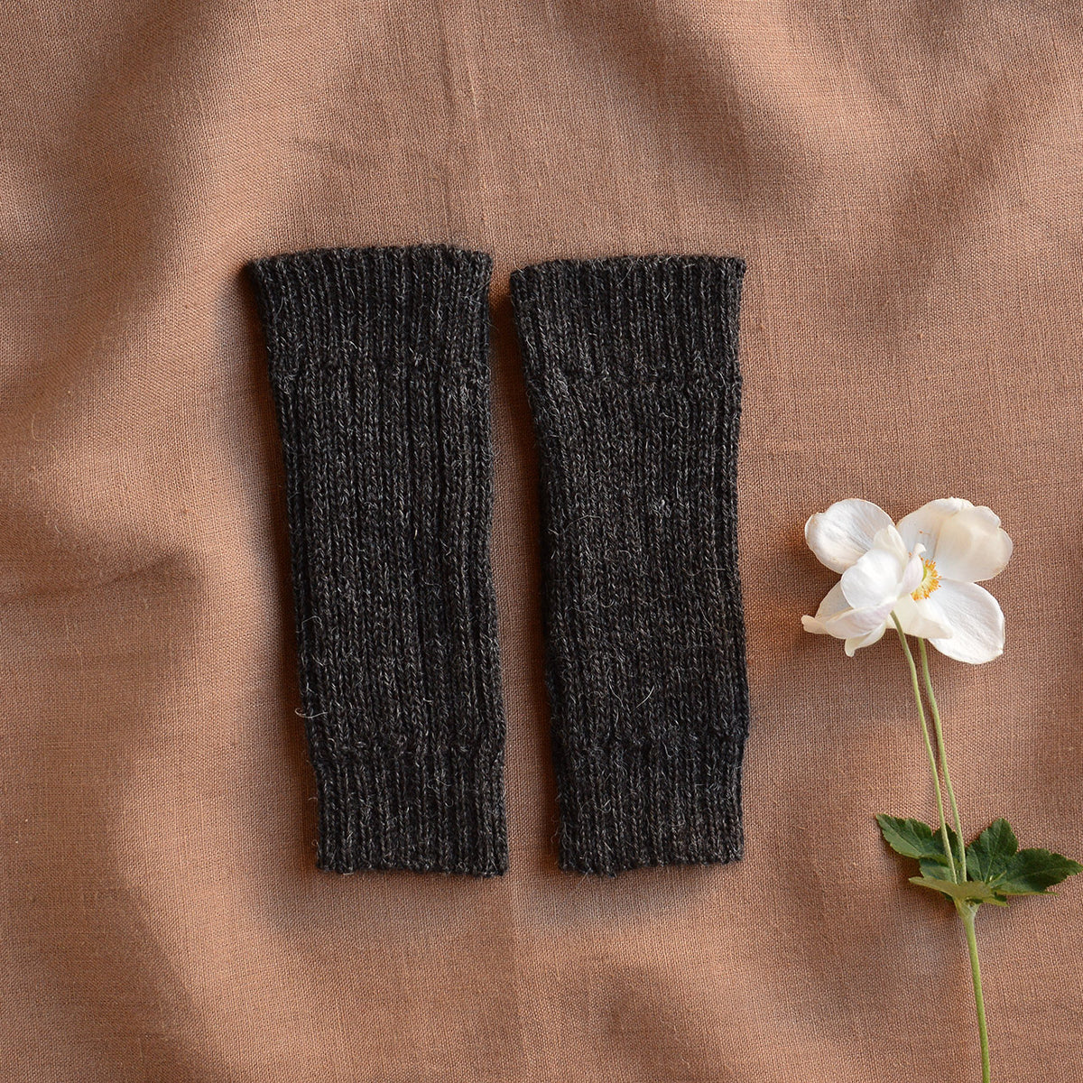 Fingerless Mits - Alpaca Rib (Adults)