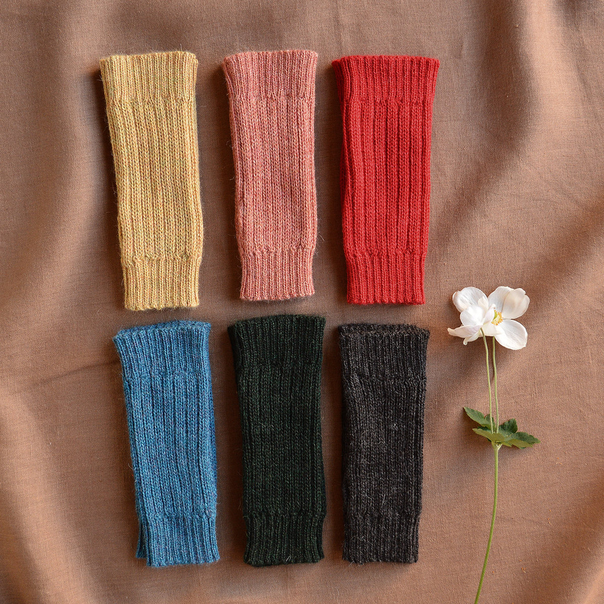 Fingerless Mits - Alpaca Rib (Adults)